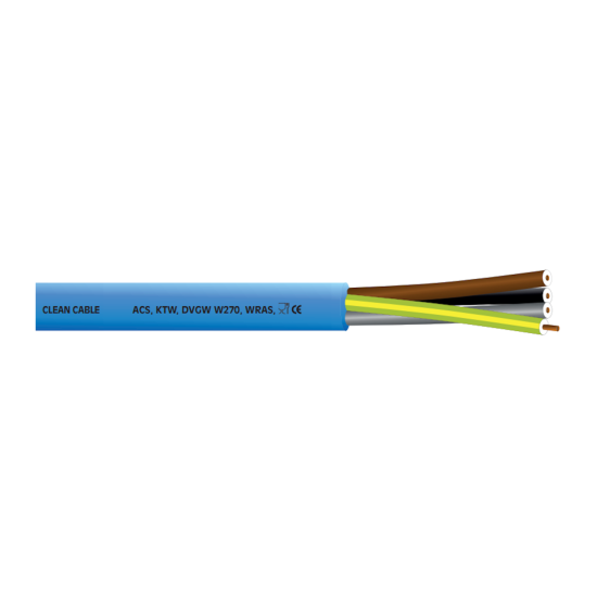 Clean Cable, trinkwasserzertifiziert 4x2,5mm², á Meter