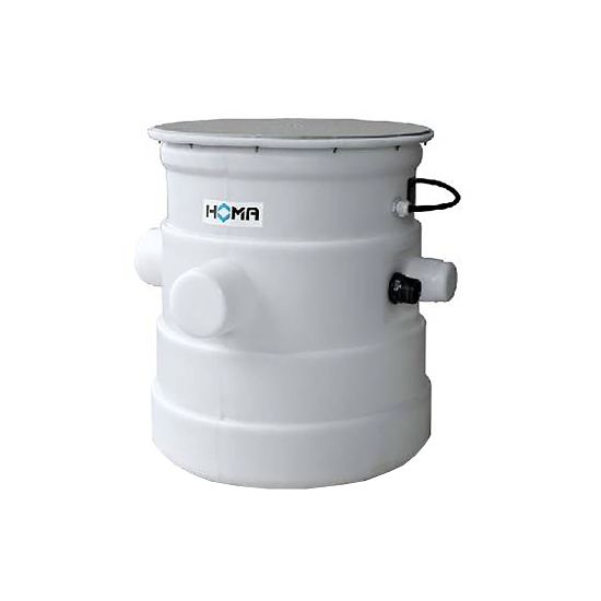 Schmutzwasser Hebeanlage Homa Saniquick BT - C235 W Doppelpumpe mit Überflur Sammelbehälter